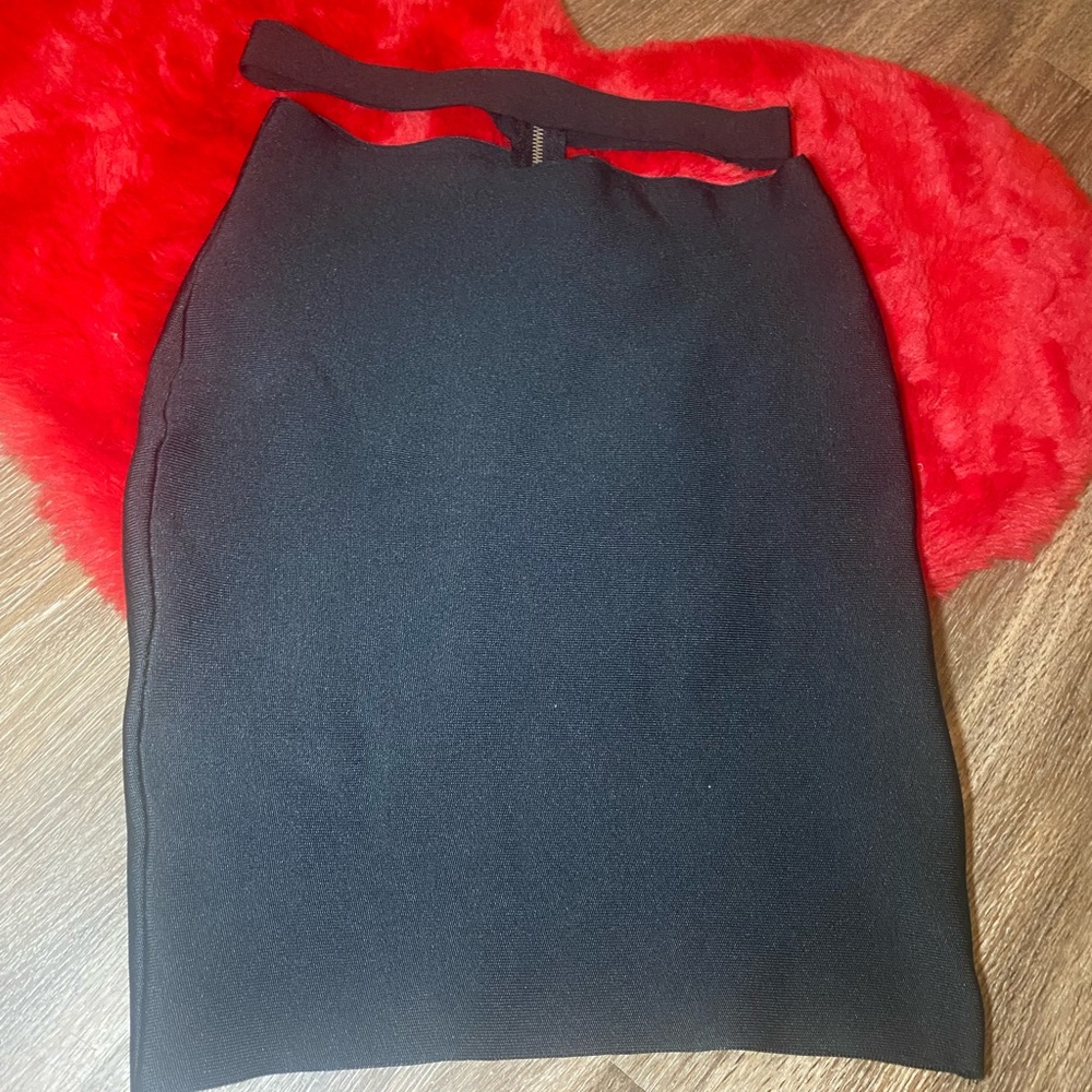 Black Sexy Bandage Skirt with Sexy Wrap